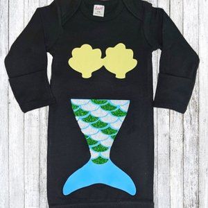 New! Mermaid Pajama Gown
